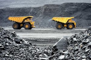 mining equipment on site
